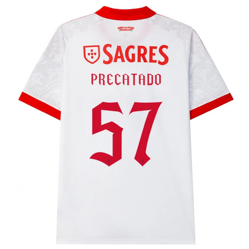 Danxen Damen Precatado #57 Weiß Rot Gelb Auswärtstrikot Trikot 2026/27 T-Shirt