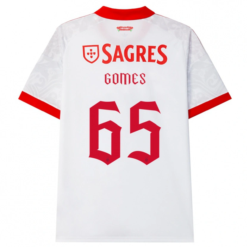 Danxen Damen André Gomes #65 Weiß Rot Gelb Auswärtstrikot Trikot 2026/27 T-Shirt