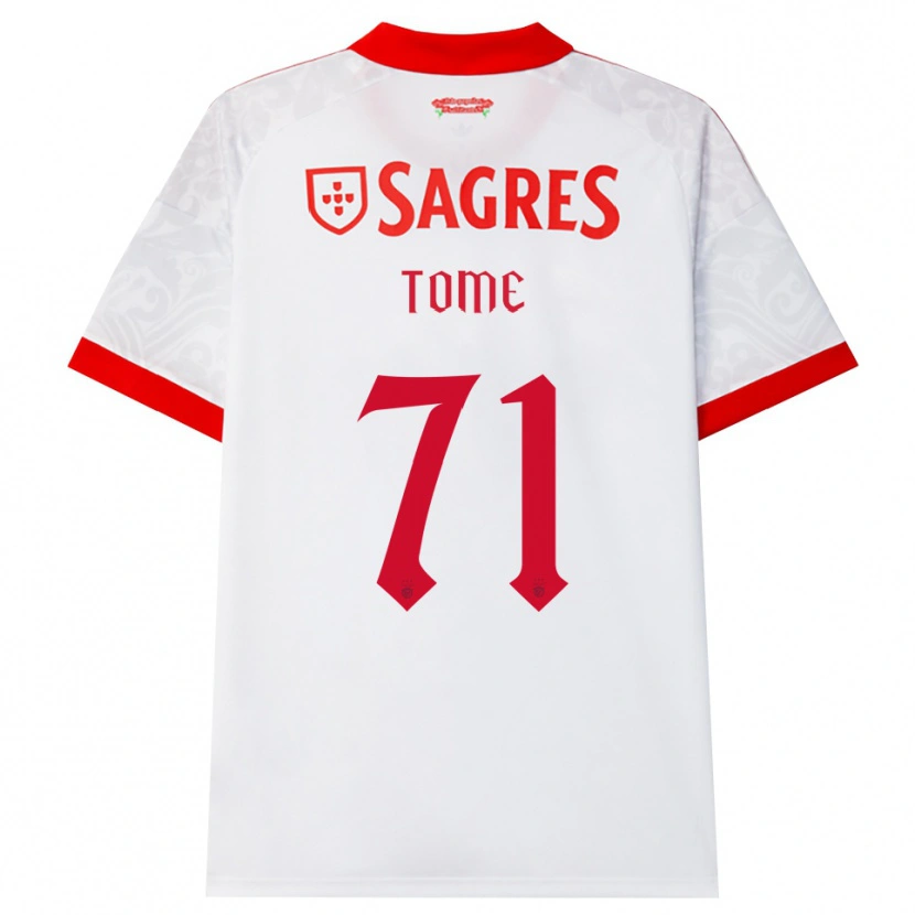 Danxen Damen Joao Tome #71 Weiß Rot Gelb Auswärtstrikot Trikot 2026/27 T-Shirt