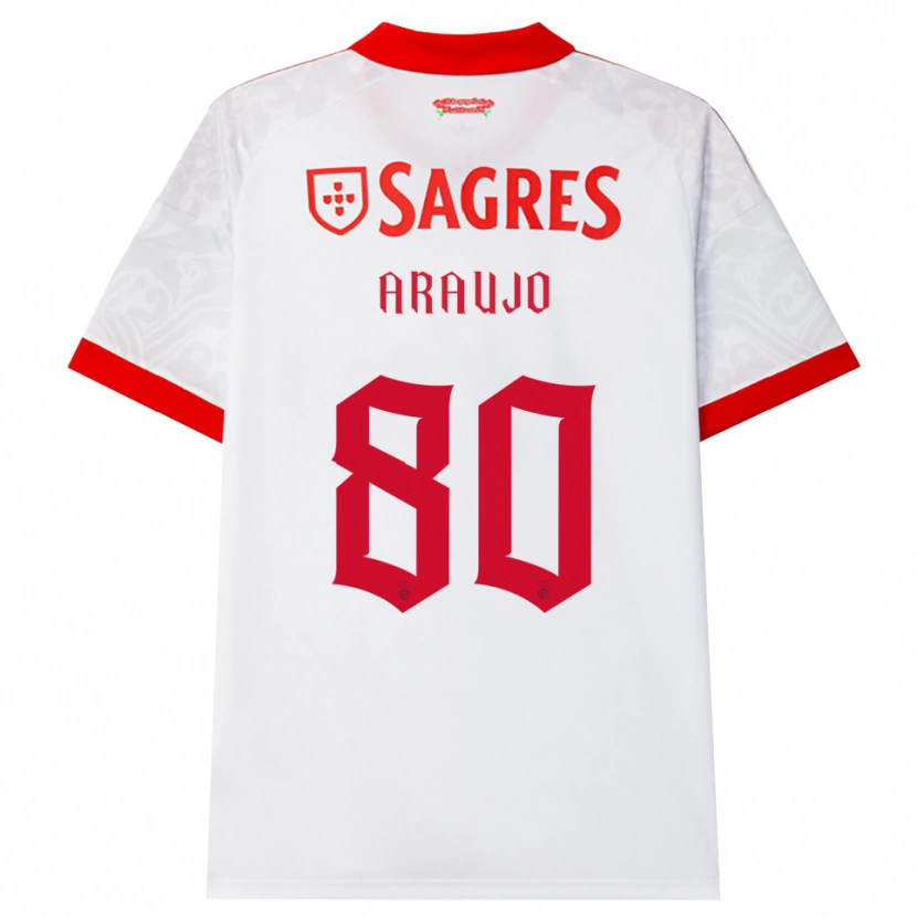 Danxen Damen Lais Araujo #80 Weiß Rot Gelb Auswärtstrikot Trikot 2026/27 T-Shirt