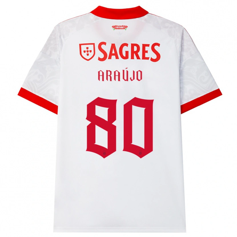 Danxen Damen Laís Araújo #80 Weiß Rot Gelb Auswärtstrikot Trikot 2026/27 T-Shirt