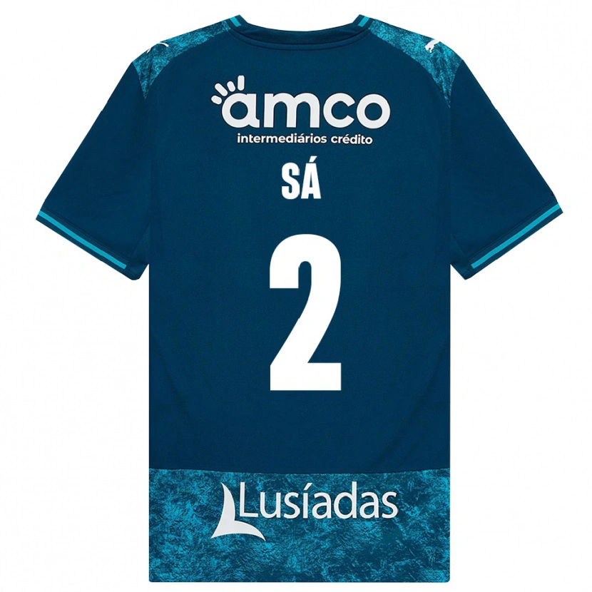 Danxen Damen Henrique Sá #2 Dunkelschiefergrau Mitteltuerkis Auswärtstrikot Trikot 2026/27 T-Shirt