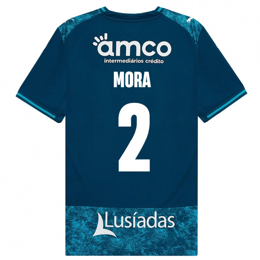 Danxen Damen Ziad Mora #2 Dunkelschiefergrau Mitteltuerkis Auswärtstrikot Trikot 2026/27 T-Shirt