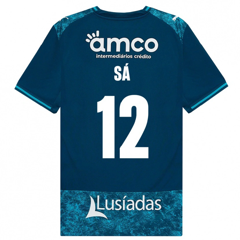 Danxen Damen Tiago Sá #12 Dunkelschiefergrau Mitteltuerkis Auswärtstrikot Trikot 2026/27 T-Shirt