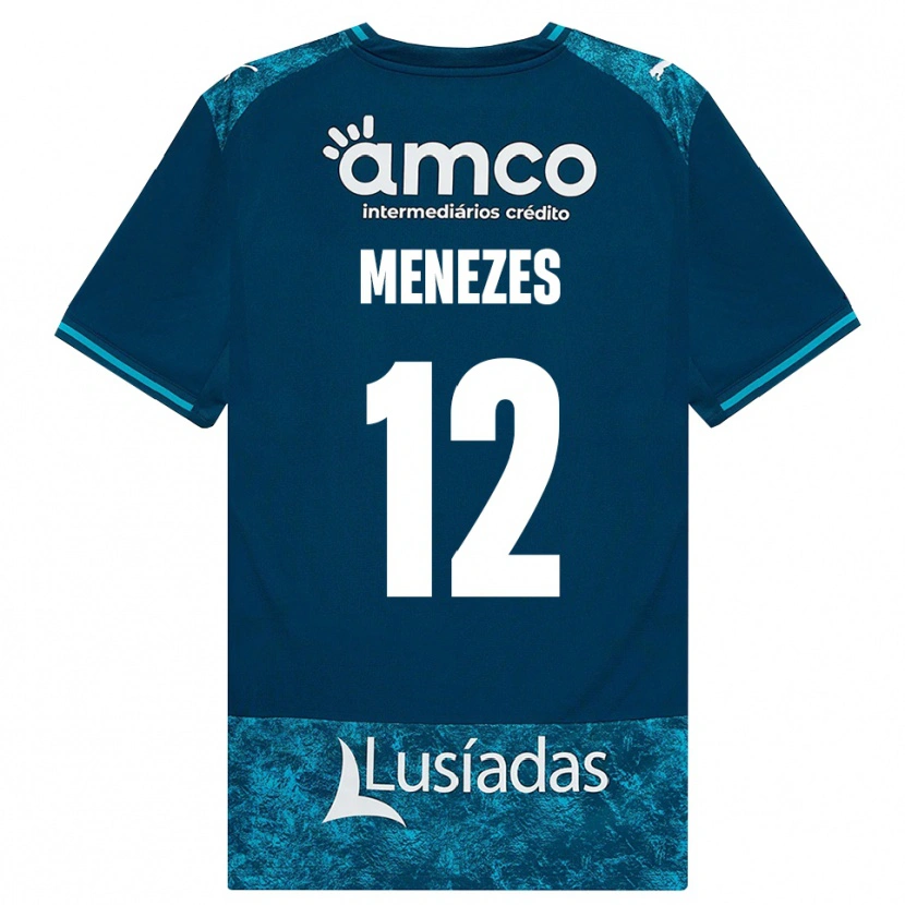 Danxen Damen Gabriel Menezes #12 Dunkelschiefergrau Mitteltuerkis Auswärtstrikot Trikot 2026/27 T-Shirt