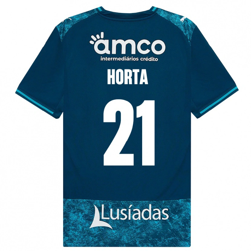 Danxen Damen Ricardo Horta #21 Dunkelschiefergrau Mitteltuerkis Auswärtstrikot Trikot 2026/27 T-Shirt
