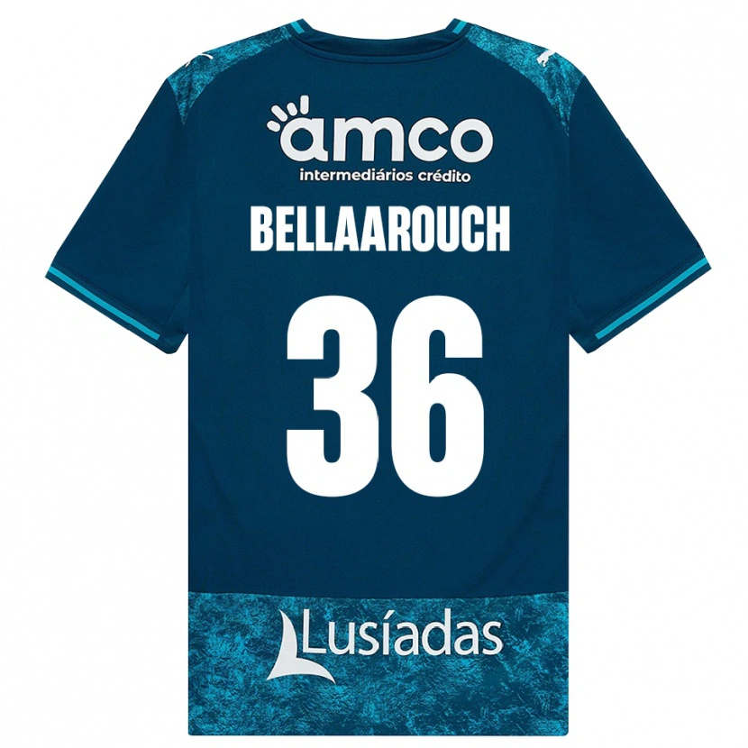 Danxen Damen Alaa Bellaarouch #36 Dunkelschiefergrau Mitteltuerkis Auswärtstrikot Trikot 2026/27 T-Shirt