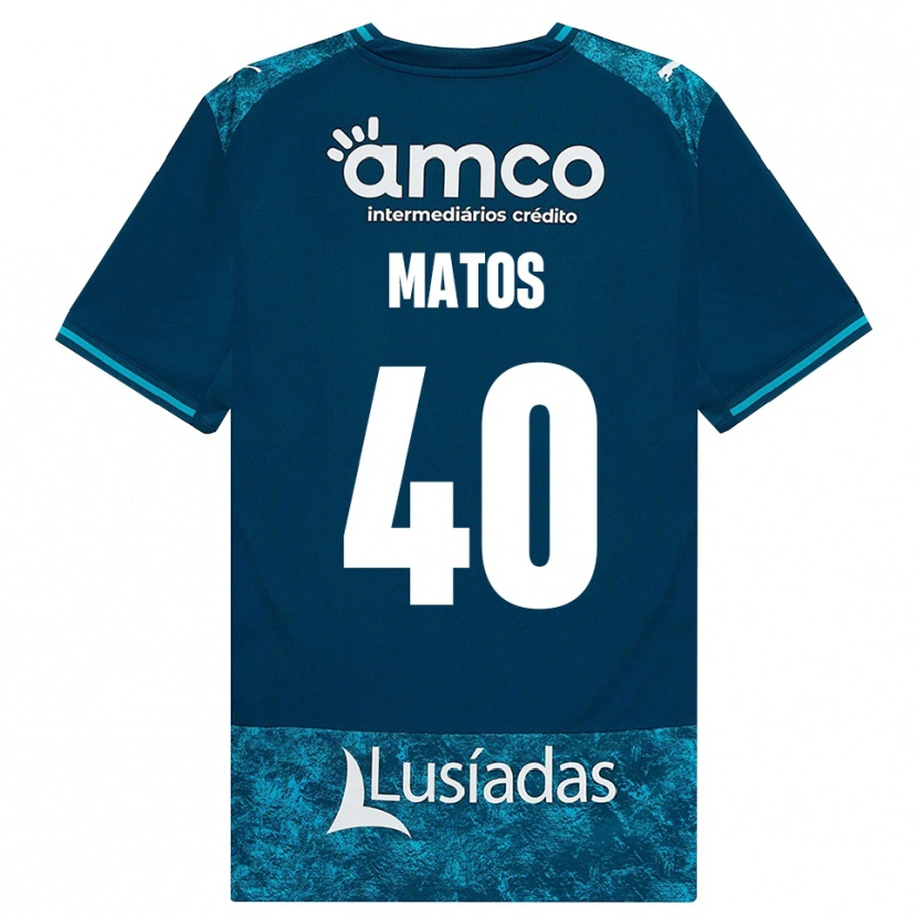 Danxen Damen João Matos #40 Dunkelschiefergrau Mitteltuerkis Auswärtstrikot Trikot 2026/27 T-Shirt