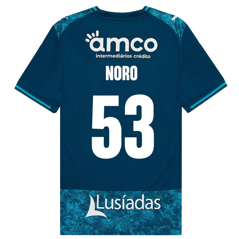 Danxen Damen Jonatás Noro #53 Dunkelschiefergrau Mitteltuerkis Auswärtstrikot Trikot 2026/27 T-Shirt
