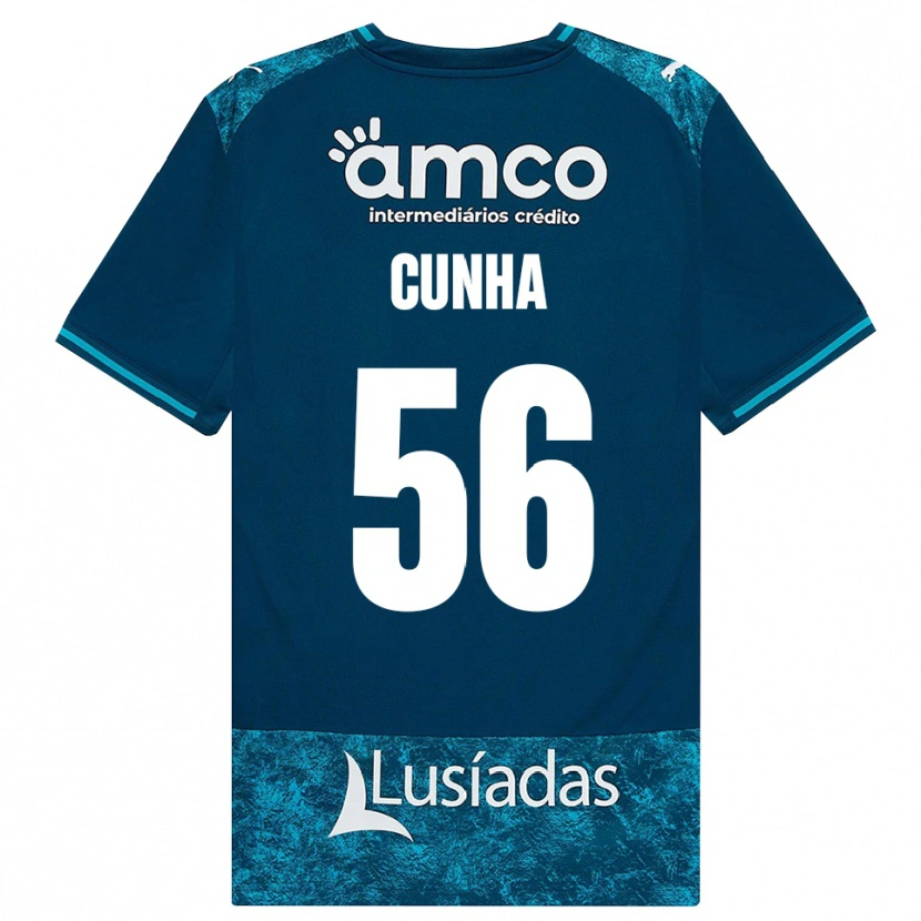 Danxen Damen Romário Cunha #56 Dunkelschiefergrau Mitteltuerkis Auswärtstrikot Trikot 2026/27 T-Shirt