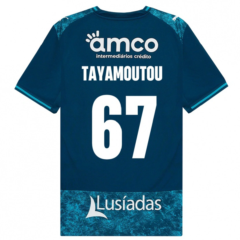 Danxen Damen Enzo Tayamoutou #67 Dunkelschiefergrau Mitteltuerkis Auswärtstrikot Trikot 2026/27 T-Shirt