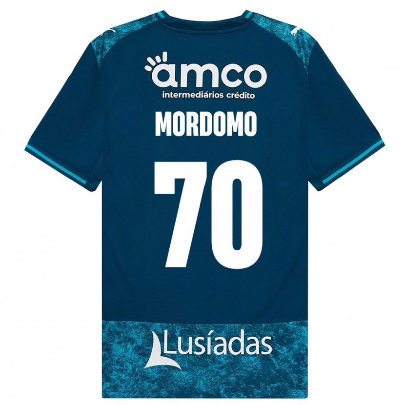 Danxen Damen Mordomo #70 Dunkelschiefergrau Mitteltuerkis Auswärtstrikot Trikot 2026/27 T-Shirt