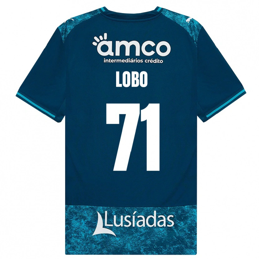 Danxen Damen Diogo Lobo #71 Dunkelschiefergrau Mitteltuerkis Auswärtstrikot Trikot 2026/27 T-Shirt