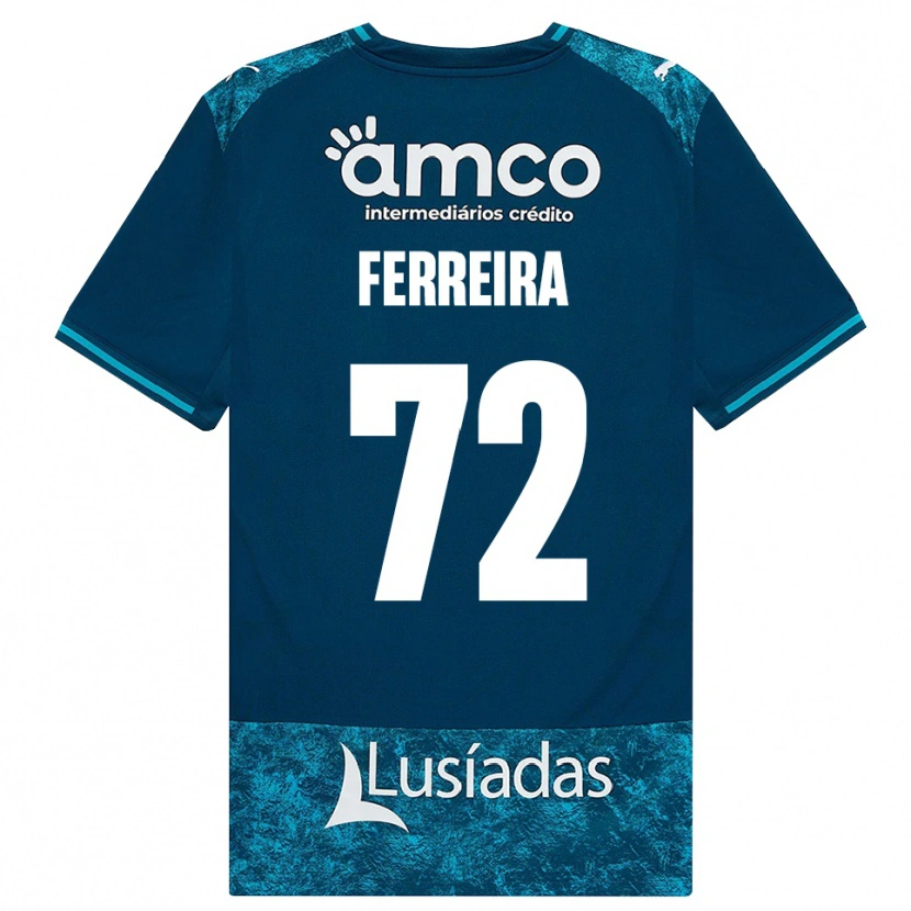 Danxen Damen André Ferreira #72 Dunkelschiefergrau Mitteltuerkis Auswärtstrikot Trikot 2026/27 T-Shirt