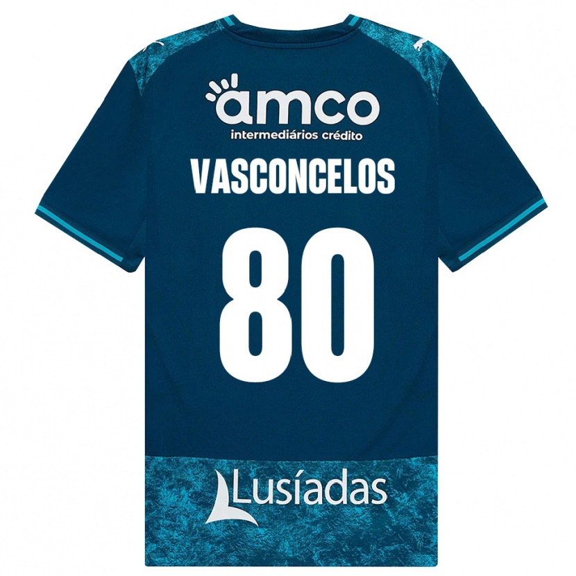 Danxen Damen Vasconcelos #80 Dunkelschiefergrau Mitteltuerkis Auswärtstrikot Trikot 2026/27 T-Shirt