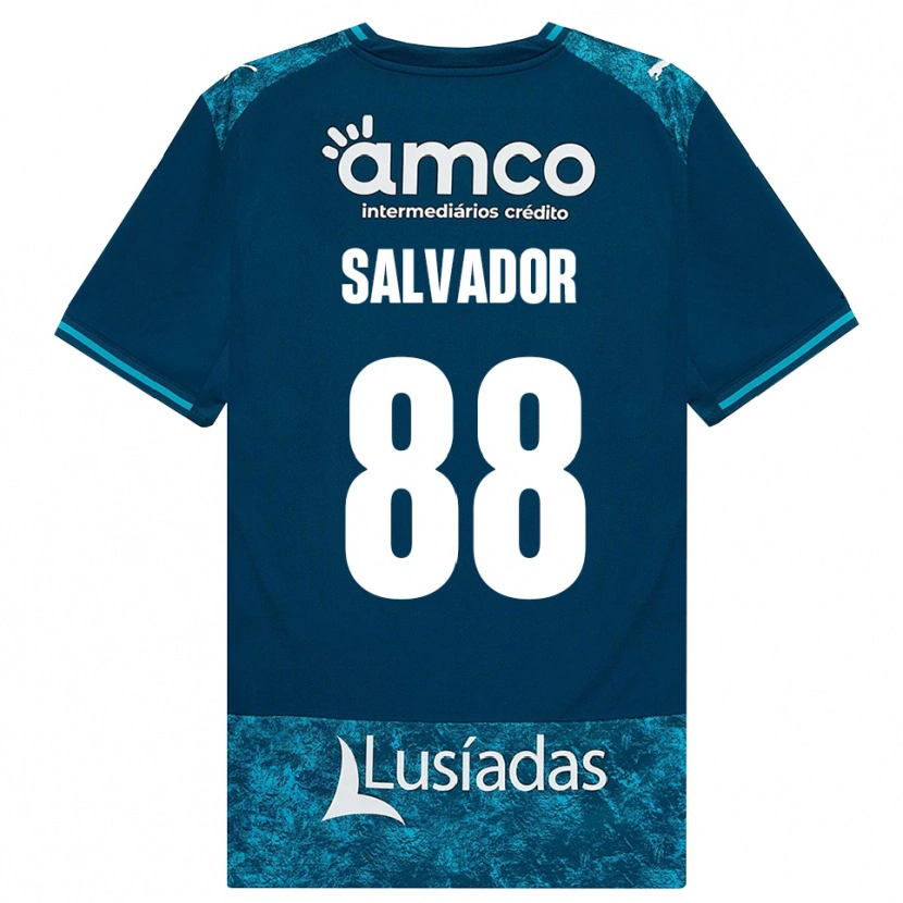 Danxen Damen João Salvador #88 Dunkelschiefergrau Mitteltuerkis Auswärtstrikot Trikot 2026/27 T-Shirt