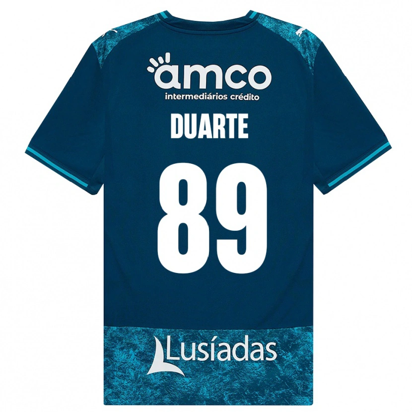Danxen Damen Afonso Duarte #89 Dunkelschiefergrau Mitteltuerkis Auswärtstrikot Trikot 2026/27 T-Shirt