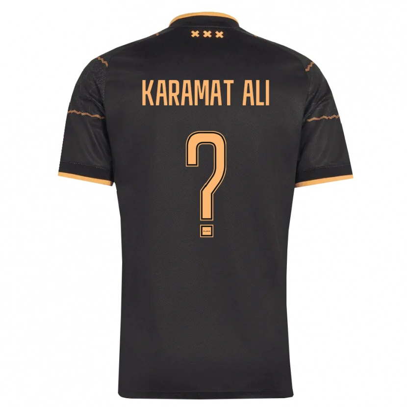Danxen Damen Yaïr Karamat Ali #0 Schwarz Orange Auswärtstrikot Trikot 2026/27 T-Shirt