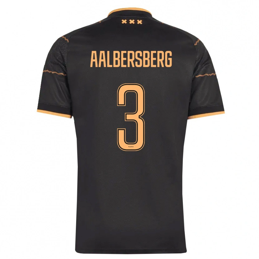 Danxen Damen Miles Aalbersberg #3 Schwarz Orange Auswärtstrikot Trikot 2026/27 T-Shirt