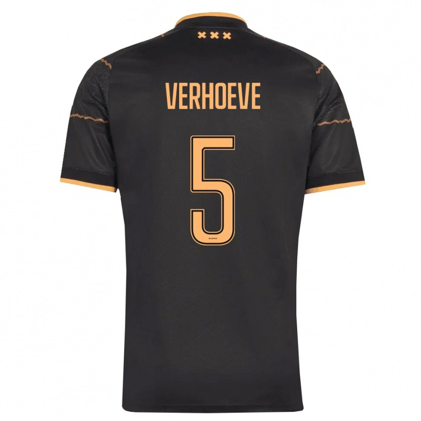 Danxen Damen Soraya Verhoeve #5 Schwarz Orange Auswärtstrikot Trikot 2026/27 T-Shirt