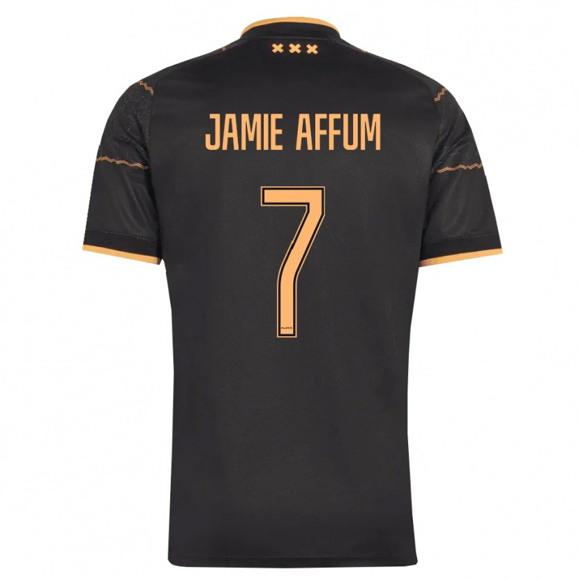 Danxen Damen Deonell Jamie Affum #7 Schwarz Orange Auswärtstrikot Trikot 2026/27 T-Shirt