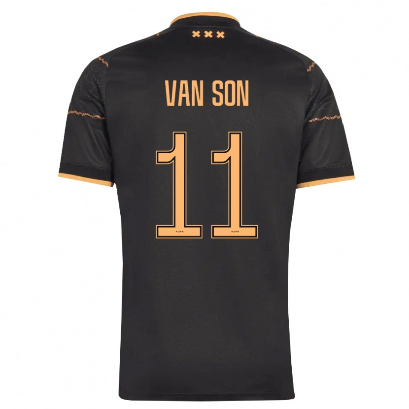 Danxen Damen Daniël Van Son #11 Schwarz Orange Auswärtstrikot Trikot 2026/27 T-Shirt
