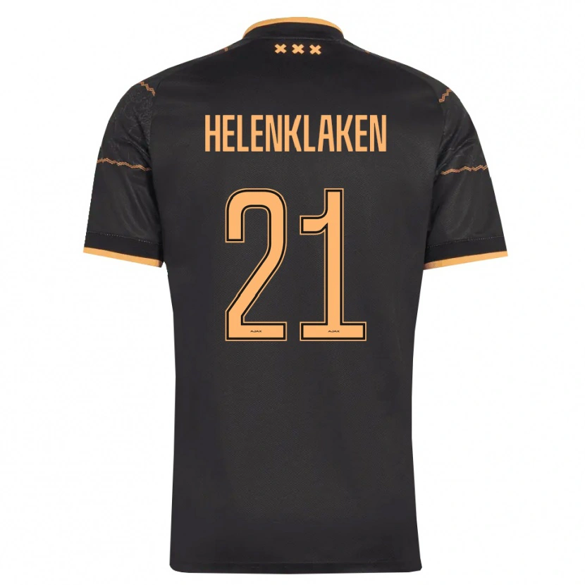Danxen Damen Sjors Helenklaken #21 Schwarz Orange Auswärtstrikot Trikot 2026/27 T-Shirt