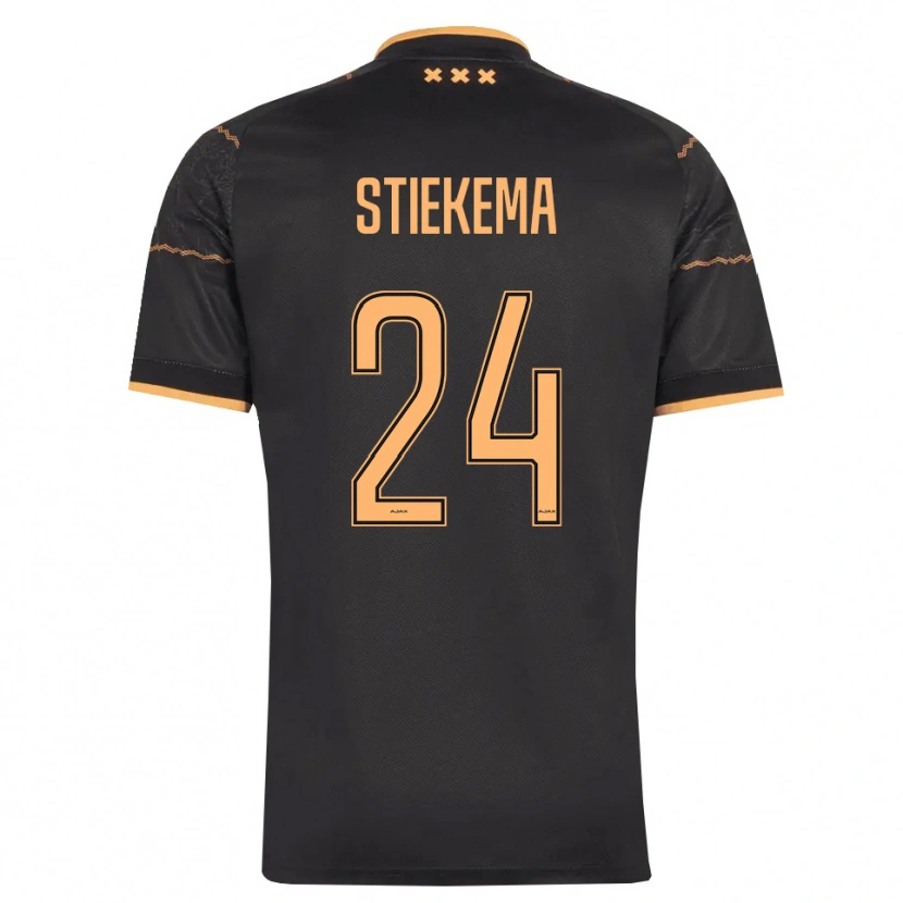 Danxen Damen Iris Stiekema #24 Schwarz Orange Auswärtstrikot Trikot 2026/27 T-Shirt