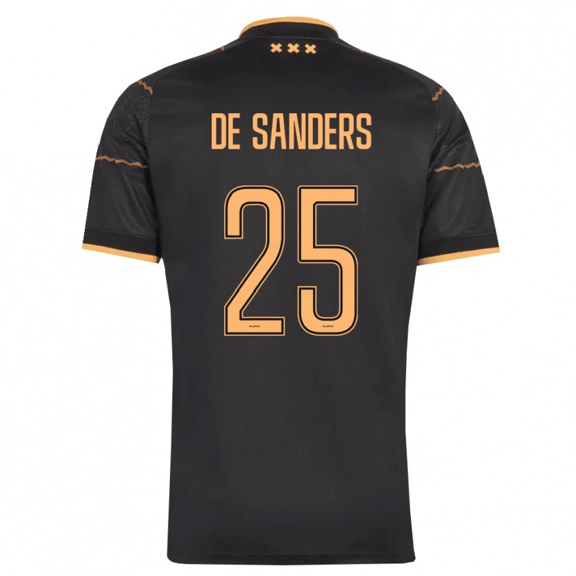 Danxen Damen Kay-Lee De Sanders #25 Schwarz Orange Auswärtstrikot Trikot 2026/27 T-Shirt