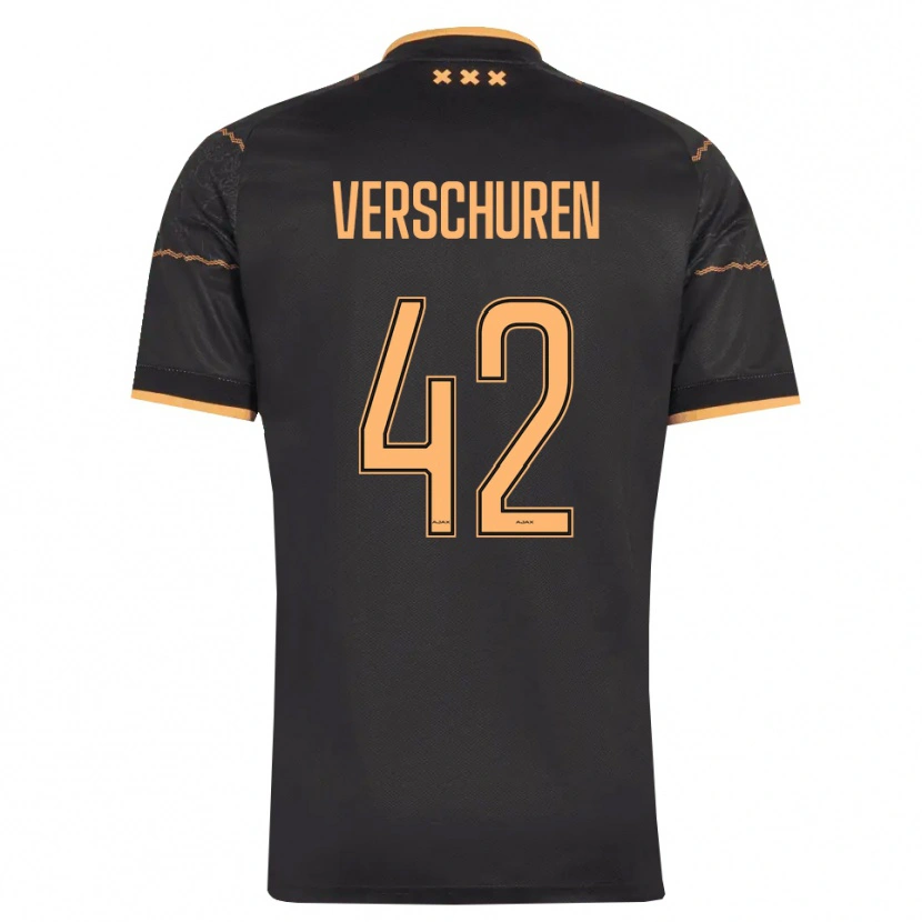 Danxen Damen Nick Verschuren #42 Schwarz Orange Auswärtstrikot Trikot 2026/27 T-Shirt