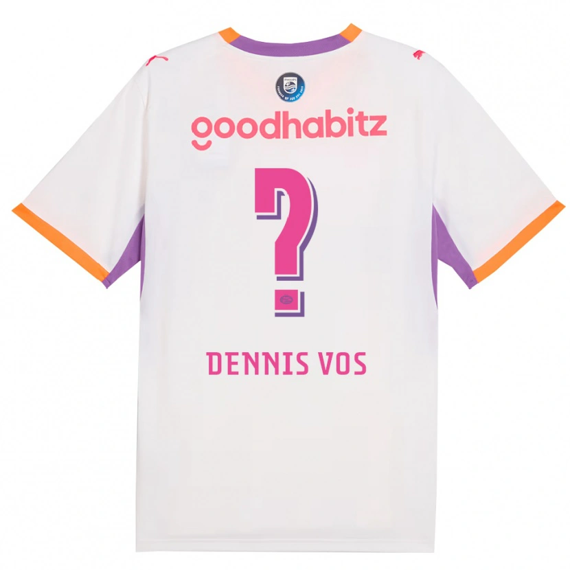 Danxen Damen Dennis Vos #0 Weiß Violett Orange Auswärtstrikot Trikot 2026/27 T-Shirt