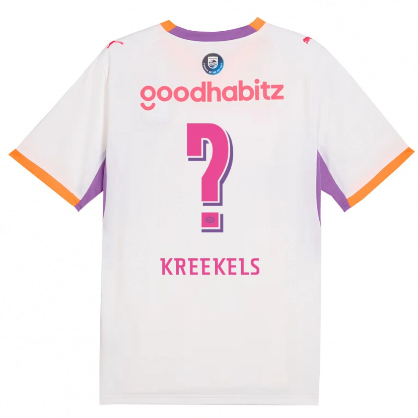 Danxen Damen Mees Kreekels #0 Weiß Violett Orange Auswärtstrikot Trikot 2026/27 T-Shirt