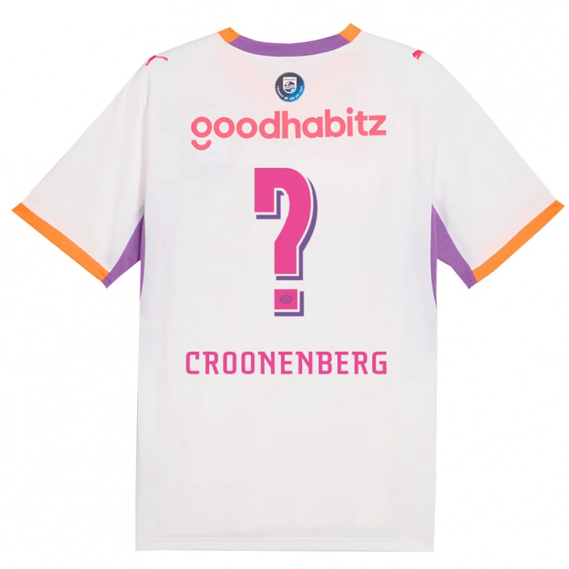 Danxen Damen Luca Croonenberg #0 Weiß Violett Orange Auswärtstrikot Trikot 2026/27 T-Shirt