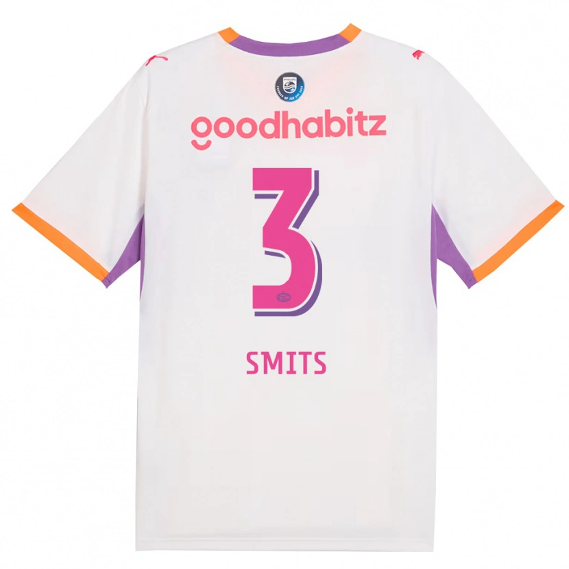 Danxen Damen Thomas Smits #3 Weiß Violett Orange Auswärtstrikot Trikot 2026/27 T-Shirt