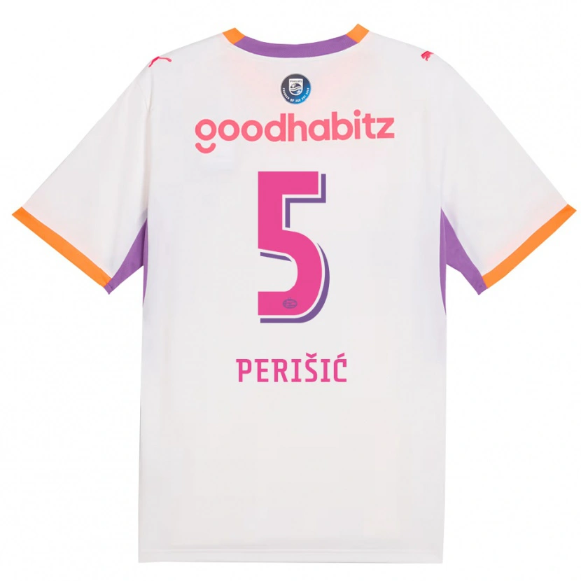 Danxen Damen Ivan Perišić #5 Weiß Violett Orange Auswärtstrikot Trikot 2026/27 T-Shirt
