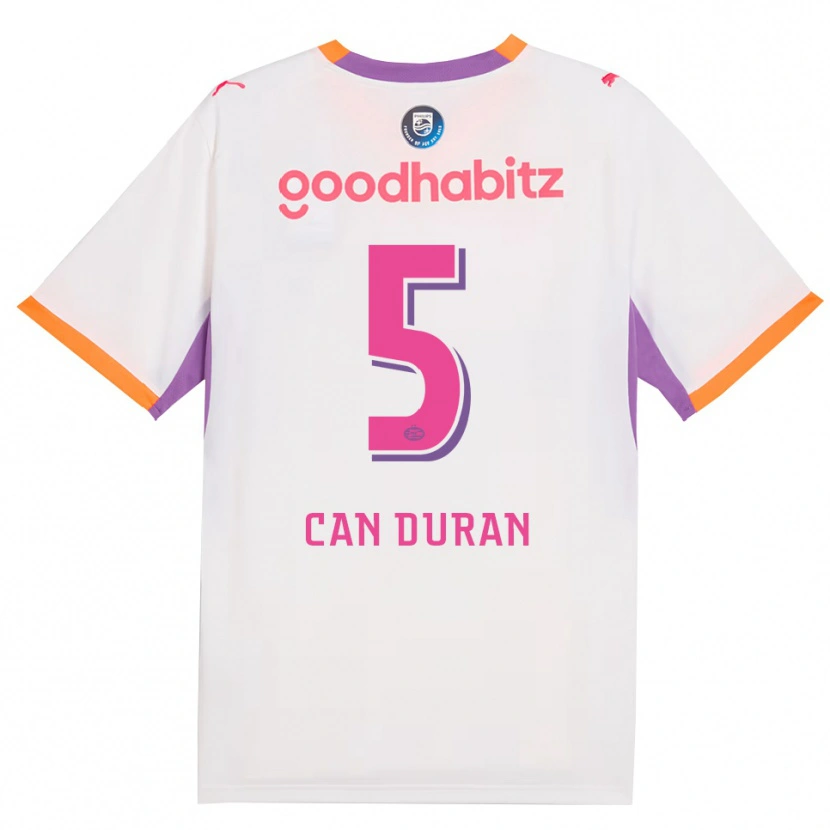 Danxen Damen Emre Can Duran #5 Weiß Violett Orange Auswärtstrikot Trikot 2026/27 T-Shirt