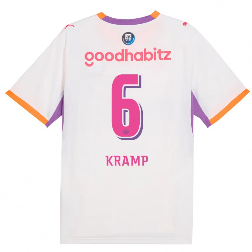 Danxen Damen Michael Kramp #6 Weiß Violett Orange Auswärtstrikot Trikot 2026/27 T-Shirt
