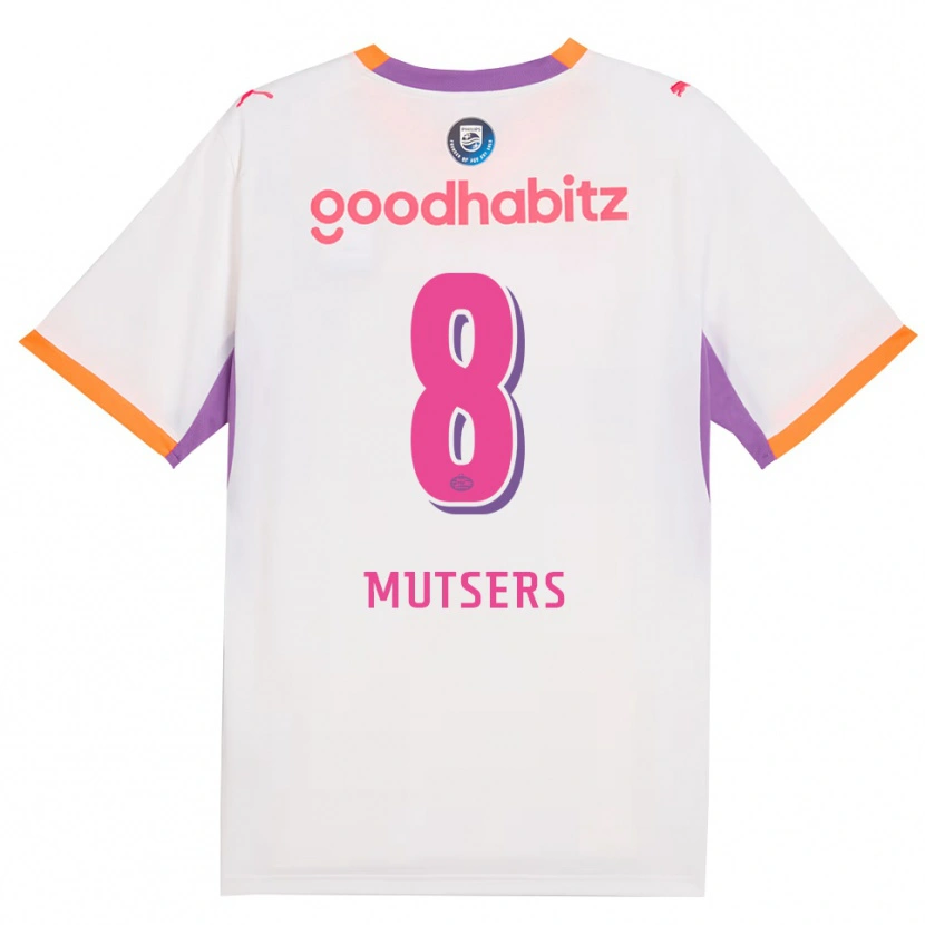 Danxen Damen Milan Mutsers #8 Weiß Violett Orange Auswärtstrikot Trikot 2026/27 T-Shirt