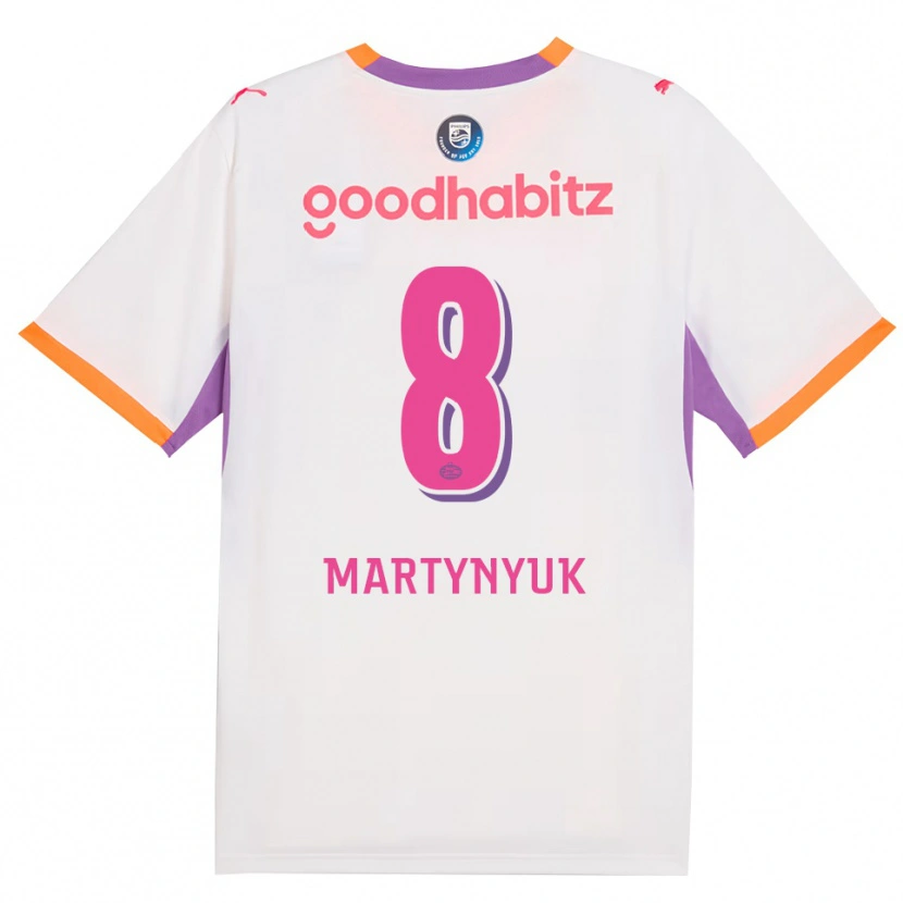 Danxen Damen Anton Martynyuk #8 Weiß Violett Orange Auswärtstrikot Trikot 2026/27 T-Shirt