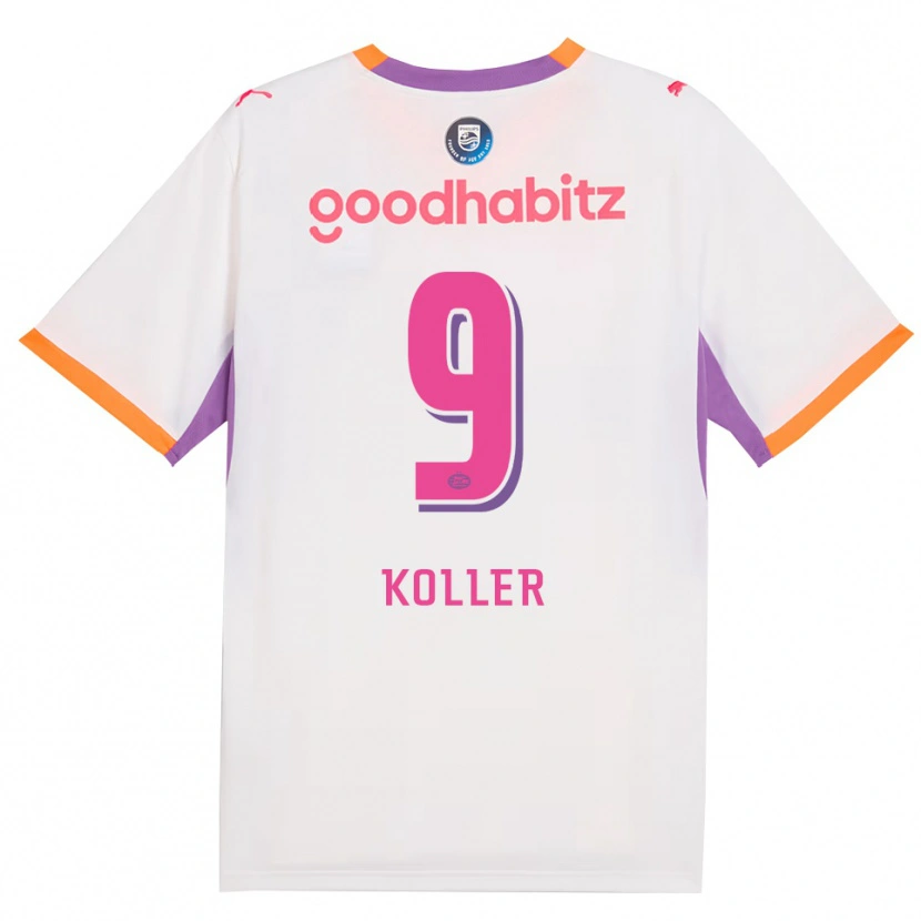 Danxen Damen Jim Koller #9 Weiß Violett Orange Auswärtstrikot Trikot 2026/27 T-Shirt