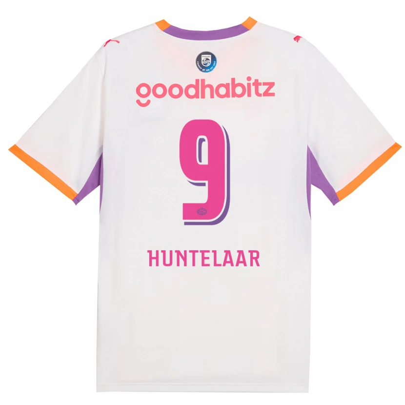 Danxen Damen Seb Huntelaar #9 Weiß Violett Orange Auswärtstrikot Trikot 2026/27 T-Shirt