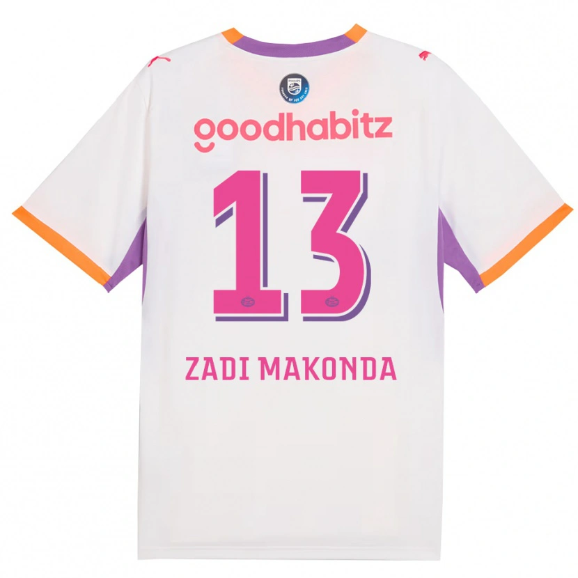 Danxen Damen David Zadi Makonda #13 Weiß Violett Orange Auswärtstrikot Trikot 2026/27 T-Shirt
