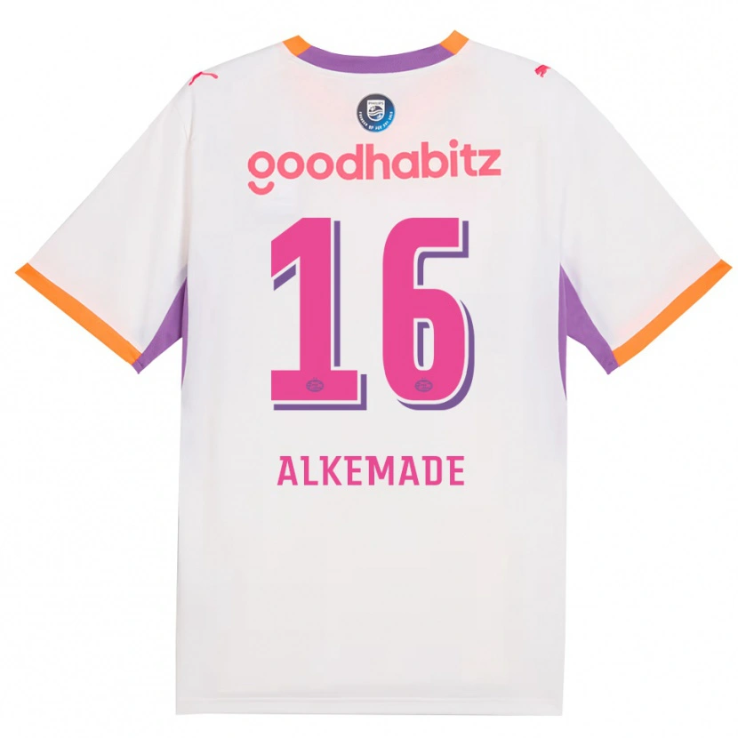 Danxen Damen Lisan Alkemade #16 Weiß Violett Orange Auswärtstrikot Trikot 2026/27 T-Shirt