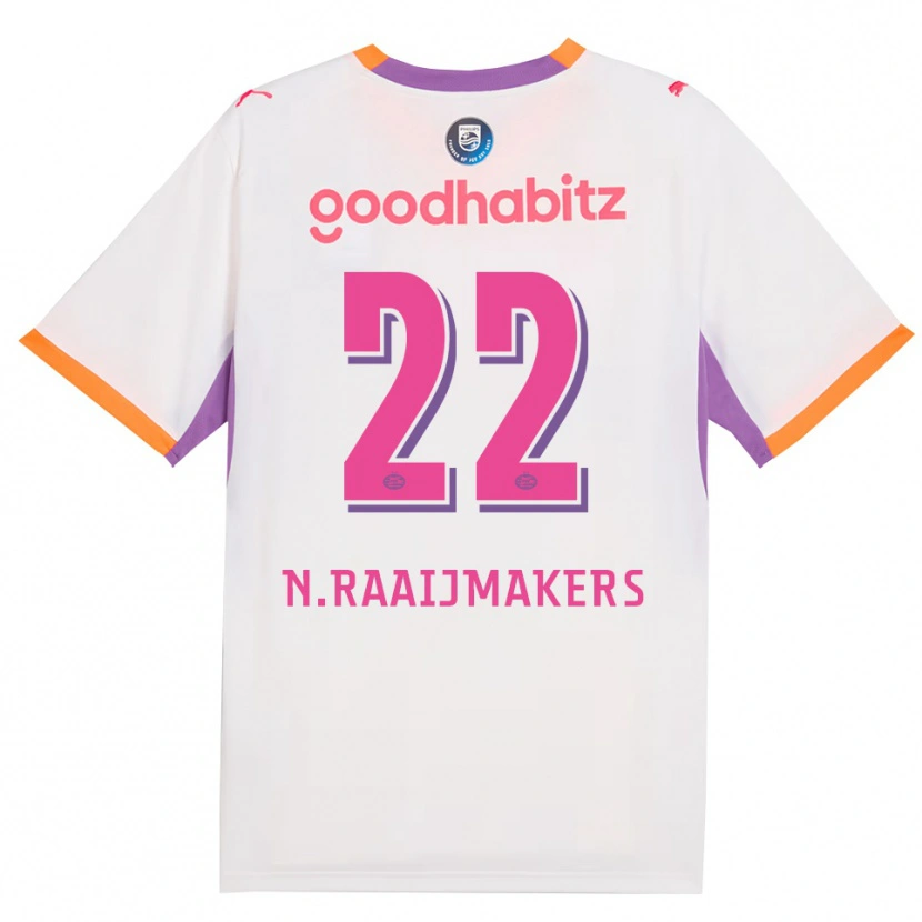 Danxen Damen Niels Raaijmakers #22 Weiß Violett Orange Auswärtstrikot Trikot 2026/27 T-Shirt