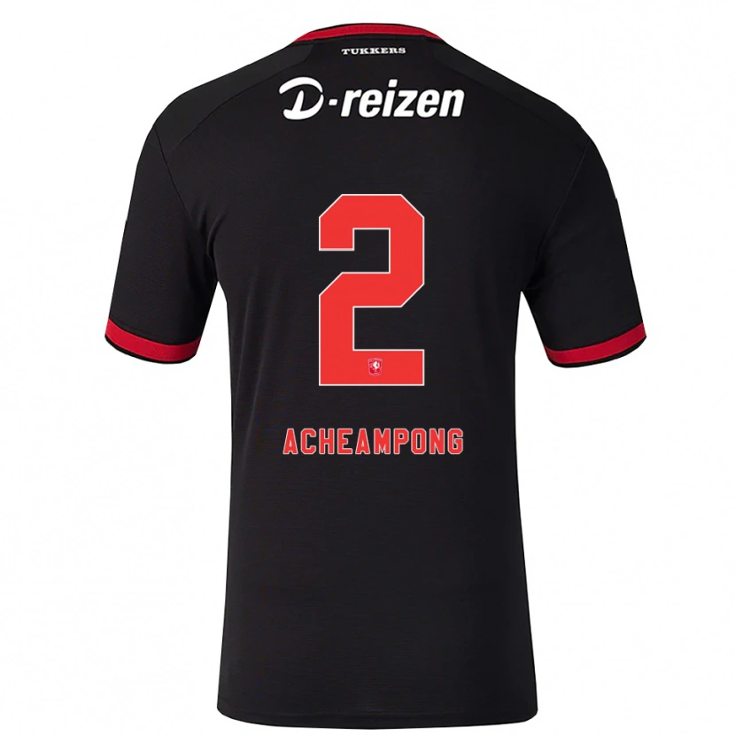 Danxen Damen Sage Acheampong #2 Rot Weiß Schwarz Auswärtstrikot Trikot 2026/27 T-Shirt