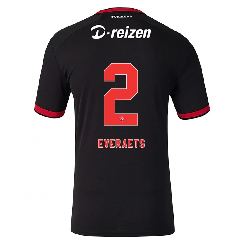 Danxen Damen Kim Everaets #2 Rot Weiß Schwarz Auswärtstrikot Trikot 2026/27 T-Shirt