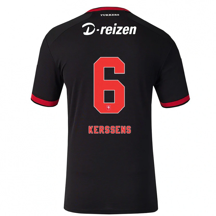 Danxen Damen Tom Kerssens #6 Rot Weiß Schwarz Auswärtstrikot Trikot 2026/27 T-Shirt