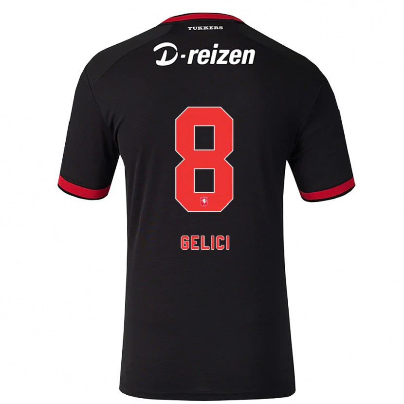 Danxen Damen Delano Gelici #8 Rot Weiß Schwarz Auswärtstrikot Trikot 2026/27 T-Shirt