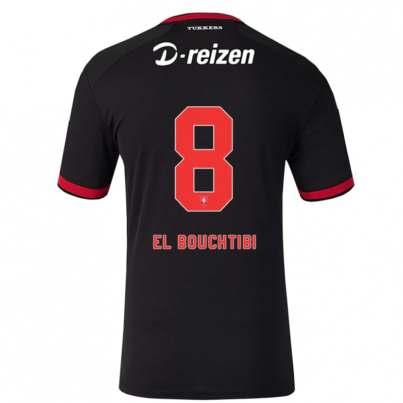 Danxen Damen Ilias El Bouchtibi #8 Rot Weiß Schwarz Auswärtstrikot Trikot 2026/27 T-Shirt