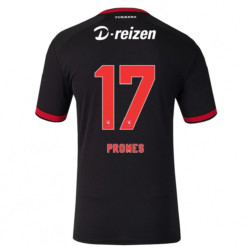 Danxen Damen Rodrigo Promes #17 Rot Weiß Schwarz Auswärtstrikot Trikot 2026/27 T-Shirt